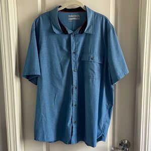 Blue Short-Sleeved Button Down